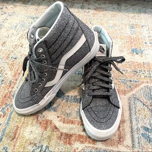 WOMENS Vans Old Skool Glitter high top size 9.5